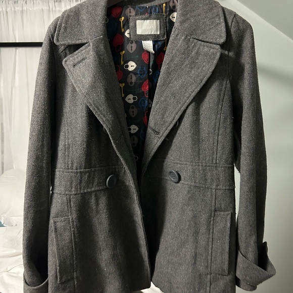 Gray peacoat - Picture 5 of 5